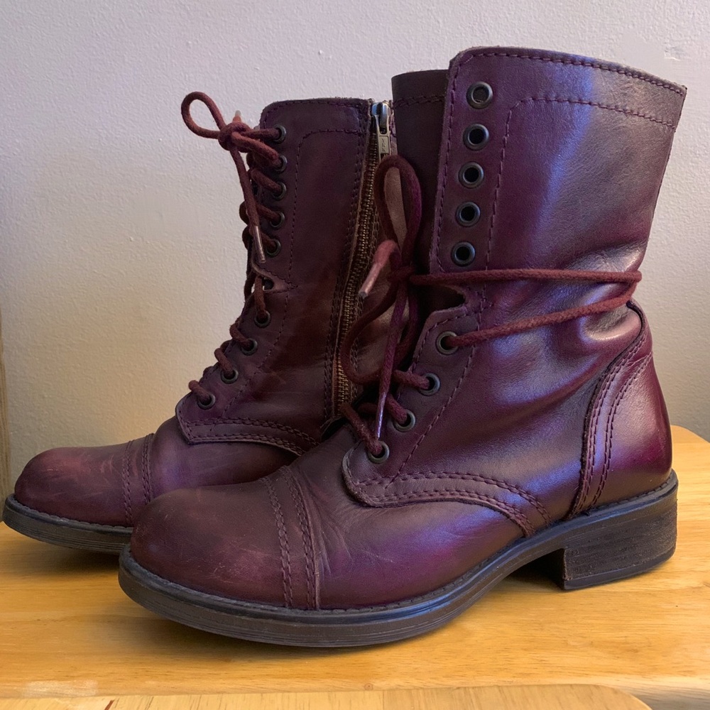 Steve Madden combat boots